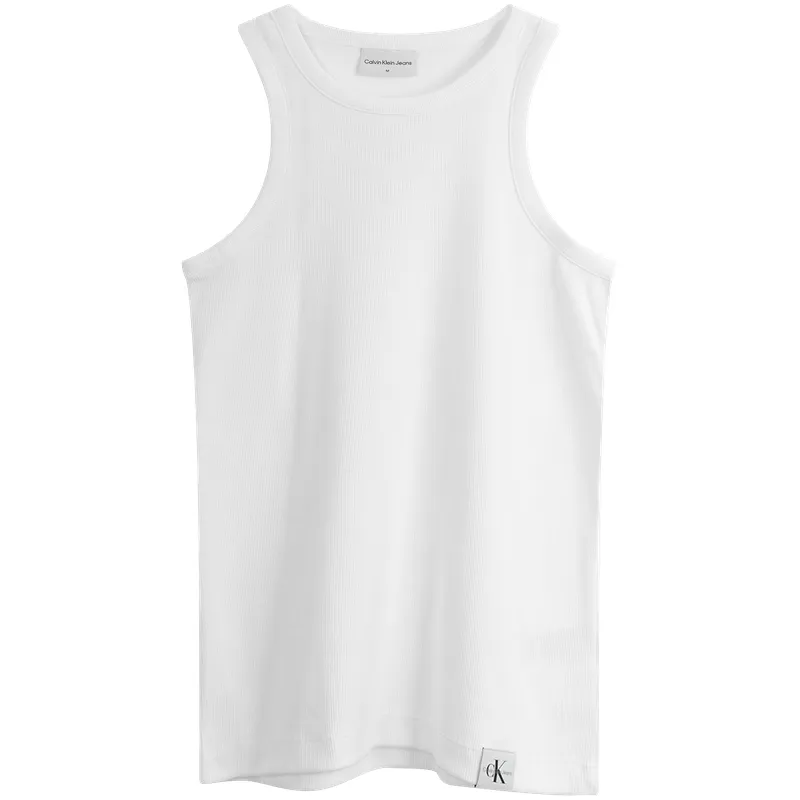 CALVIN KLEIN SS24 T Shirt Unisex Moon White