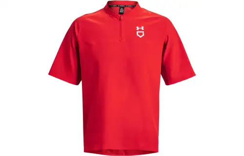 Under Armour T Shirts Men's Red Crew Neck Moderate Straight Fit