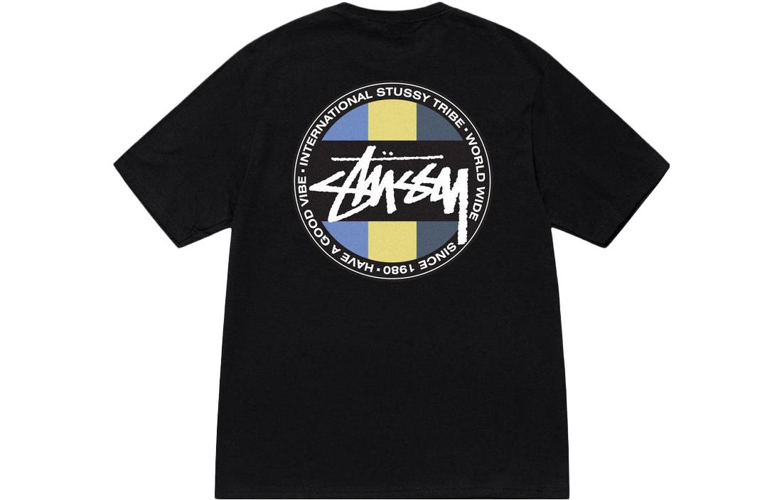 Футболка Stussy Classic Dot Tee (черно-белая)