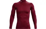 Under Armour ColdGear T Shirts Men's Red Half Turtleneck Moderate Straight Fit