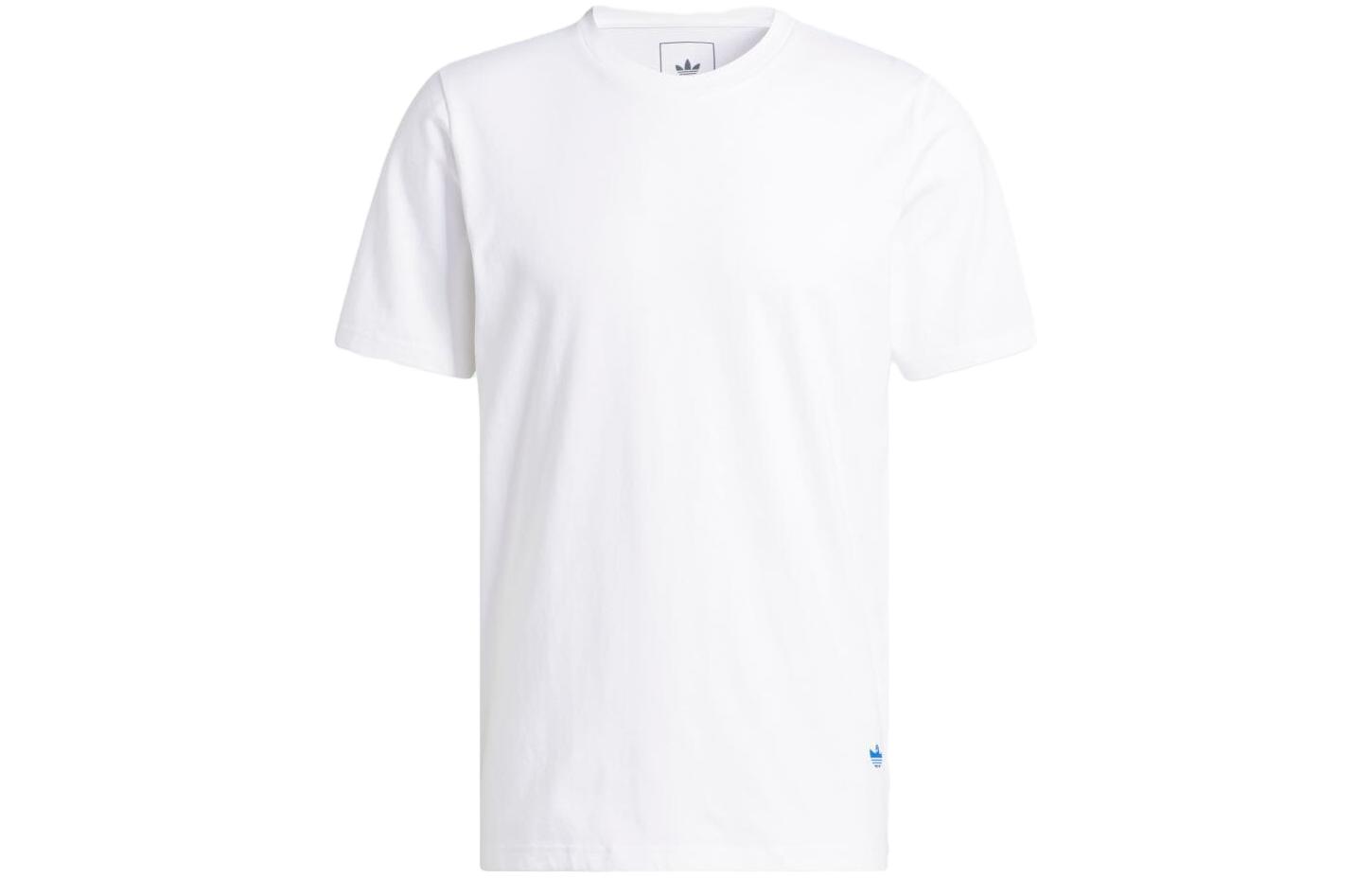 Adidas Originals Shmoofoil Robot T Shirts Men's White Crew Neck Moderate Straight Fit