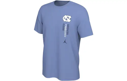 Jordan T Shirts Men's Blue Crew Neck Moderate Straight Fit