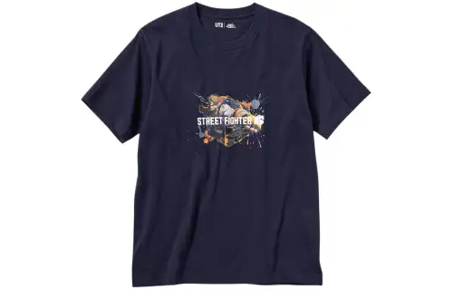UNIQLO T Shirt Unisex Navy Blue