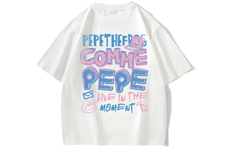 Pepe The Frog T Shirts Unisex Crew Neck Moderate Heavyweight