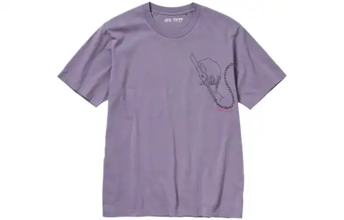 UNIQLO x ZHOUSHUHUIZHAN,LIANMINGXILIE T Shirt Unisex Cyan Purple