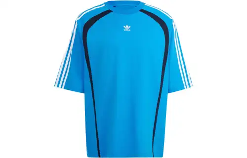 adidas originals Men's ADILENIUM OVERSIZED T-Shirt Blue