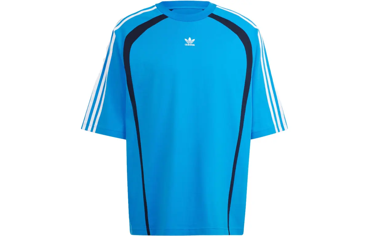 adidas originals Men's ADILENIUM OVERSIZED T-Shirt Blue