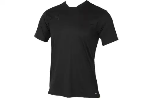 PUMA T Shirts Men's Black Crew Neck Moderate Straight Fit