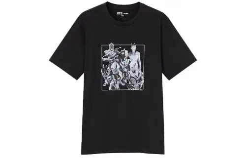 UNIQLO x AOTEYINGXIONGXILIE,LIANMINGKUAN T Shirt Men's Black