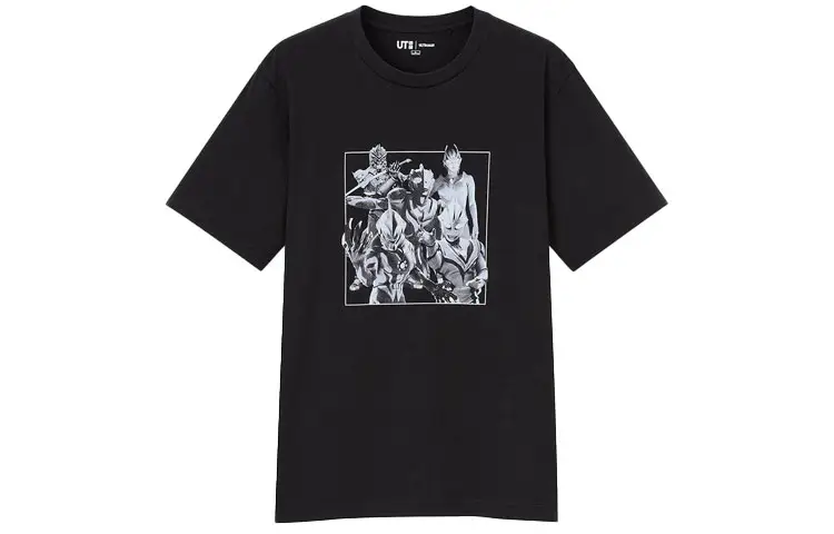 UNIQLO x AOTEYINGXIONGXILIE,LIANMINGKUAN T Shirt Men's Black
