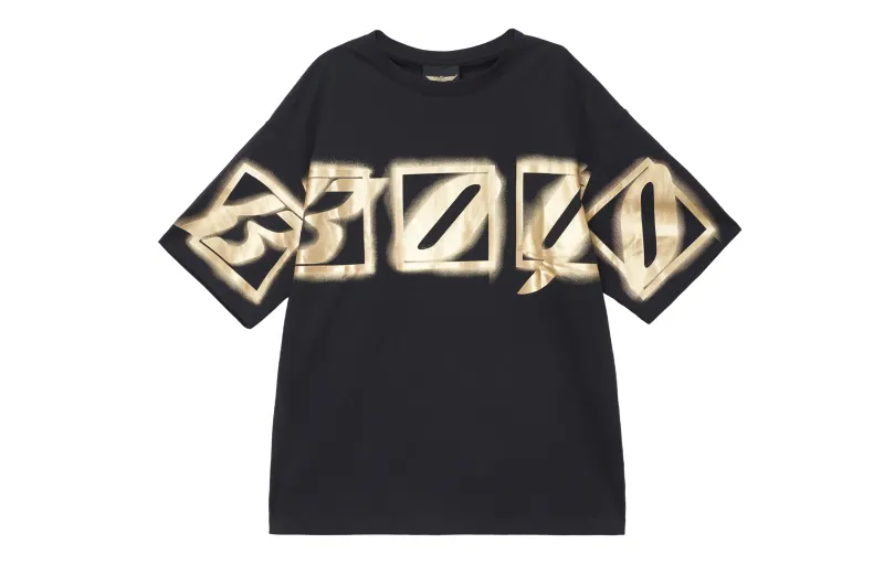 Boy London T Shirts Unisex Black Crew Neck Moderate Straight Fit