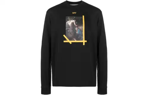 OFF WHITE Arrow Caravaggio Ann Skate L/S Tee