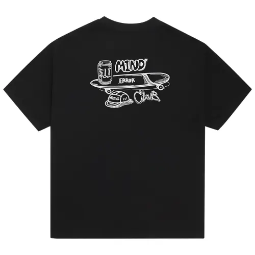 MIND ERROR Skateboard, short sleeve T-shirt for men and women, with short sleeve
