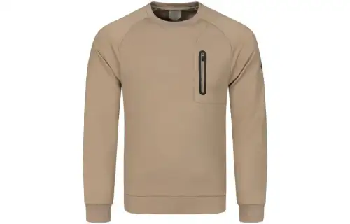 ASICS T Shirts Men's Brown Crew Neck Moderate Straight Fit