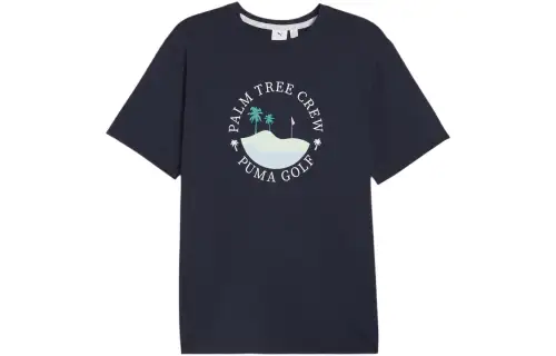 PUMA x PALM TREE CREW T Shirt Men's Dark Marine Blue