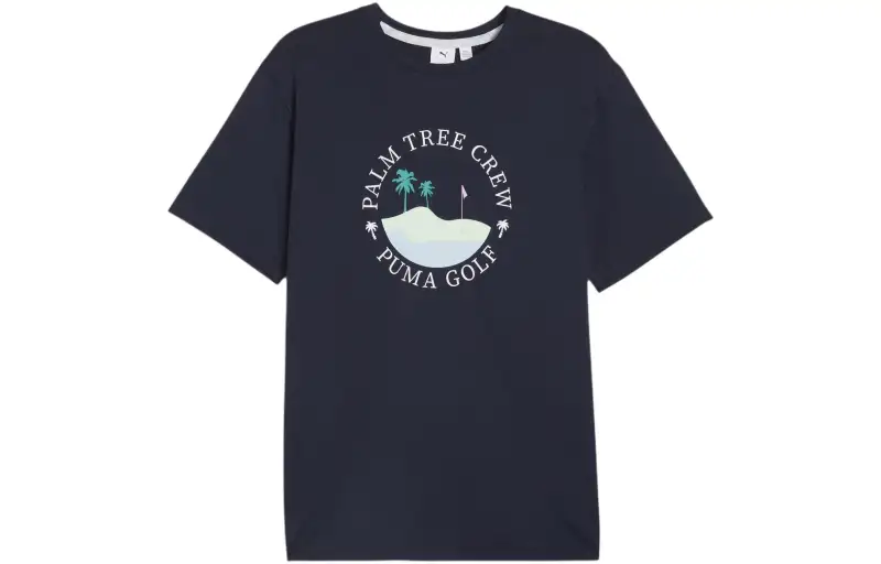 PUMA x PALM TREE CREW T Shirt Men's Dark Marine Blue