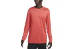 Nike Dri Fit T Shirts Men's Sports Red Crew Neck Moderate Straight Fit
