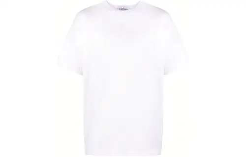 STONE ISLAND T Shirts Men's White Crew Neck Moderate Straight Fit