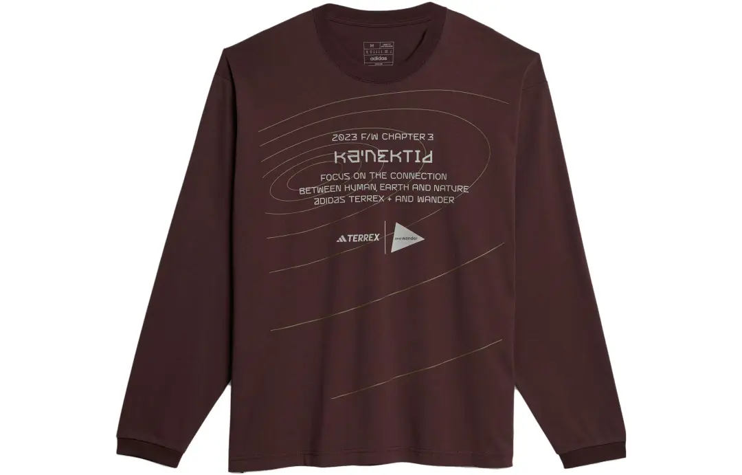 Adidas graphic-print long-sleeve sweater