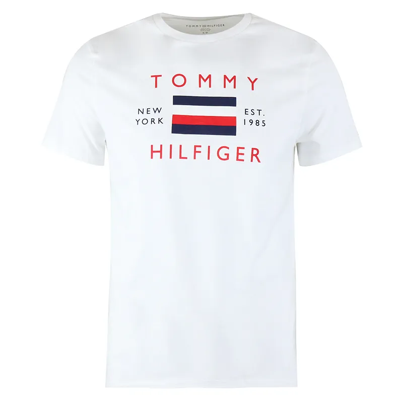 Tommy Hilfiger T Shirts Men's Crew Neck Moderate