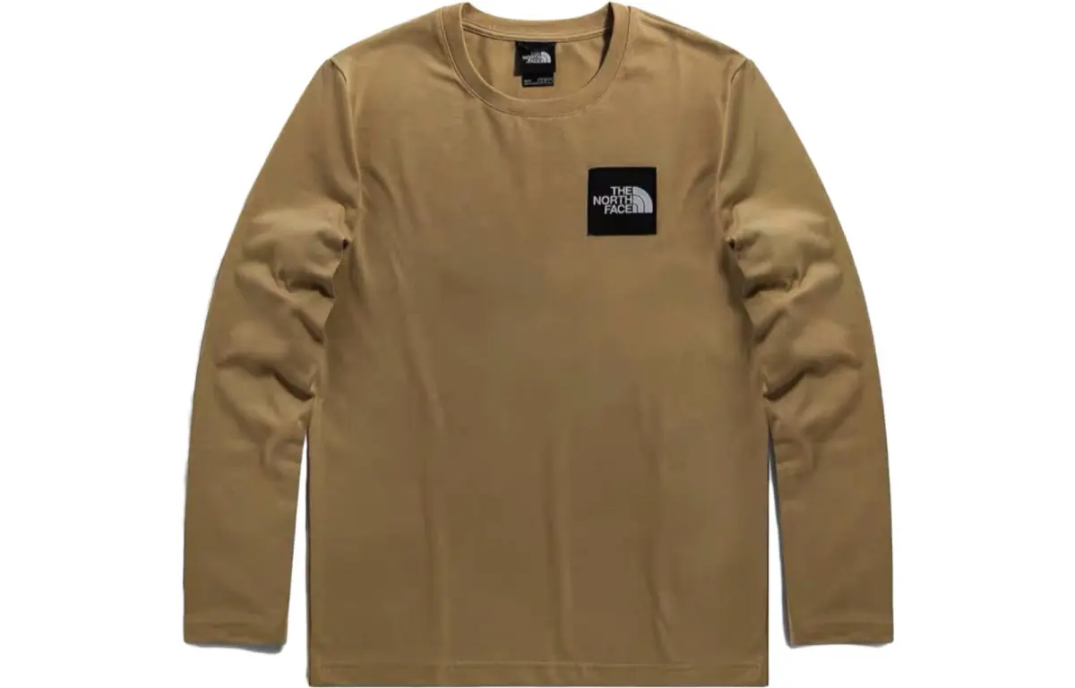 THE NORTH FACE T-Shirts Unisex Khaki Crew Neck Moderate