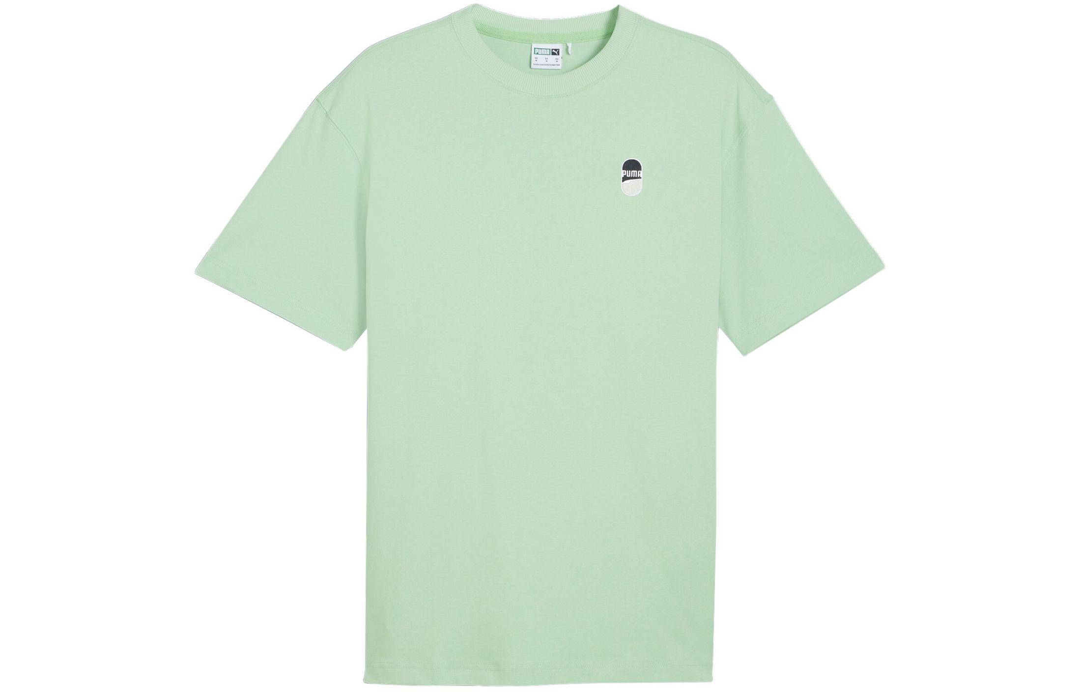 PUMA DOWNTOWN 180 LOGO TEE T Shirt Unisex Light Green