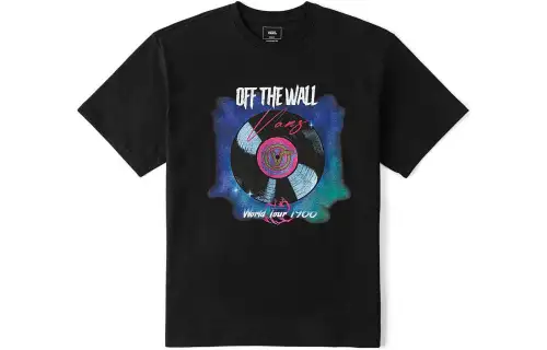 Vans T Shirts Unisex Black Crew Neck Moderate
