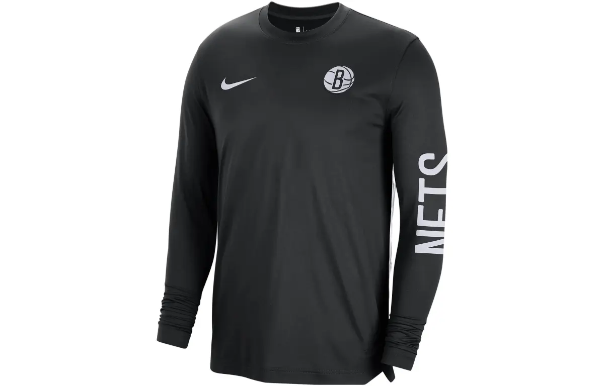 Nike T-Shirts Men's Black Crew Neck Moderate Straight Fit