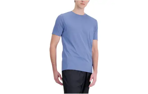 New Balance T Shirt Men's Aqua Silver Blue