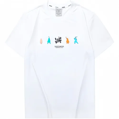 Skechers Demon Slayer Kimetsu No Yaiba Collaboration Collection T Shirt Unisex White