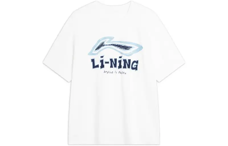 Li Ning T Shirt Men's Standard White