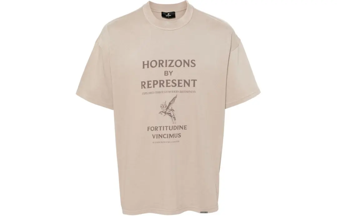 REPRESENT Horizons Slogan Printed T Shirt