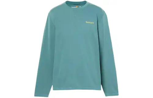 Timberland T Shirts Men's Green Crew Neck Moderate Straight Fit