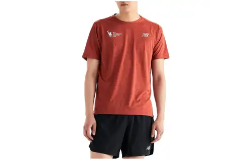 New Balance T Shirt Men's Dark Burgundy