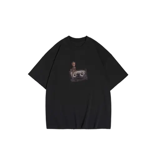 XVESSEL X MARVEL XVESSEL X MARVEL/ T Shirts Unisex Black Crew Neck Moderate Straight Fit