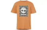 Timberland T Shirts Men's Yellow Crew Neck Moderate Straight Fit