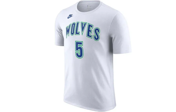 Nike T Shirt 23 24 Season, Minnesota Timberwolves, Edwards Size 5 Men's White