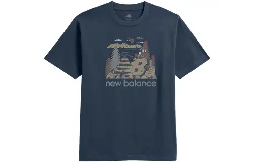 New Balance Mountain Relaxed T Shirt Men's Marine Blue