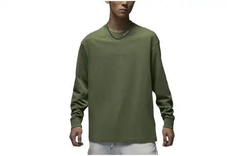 Jordan Drop Shoulder Sleeve T Shirt Men's Green