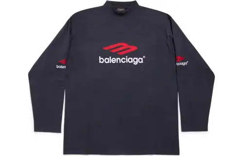 Balenciaga T Shirt Loose Fit Unisex Black