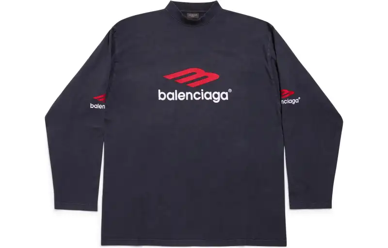 Balenciaga T Shirt Loose Fit Unisex Black