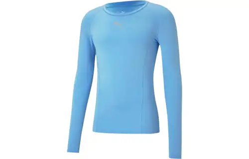 PUMA Liga T Shirts Men's Light Blue Crew Neck Moderate Other