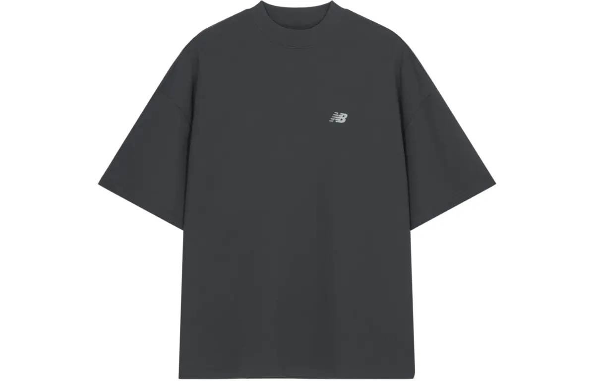 New Balance NB 100% Cotton T Shirt Unisex Charcoal Black