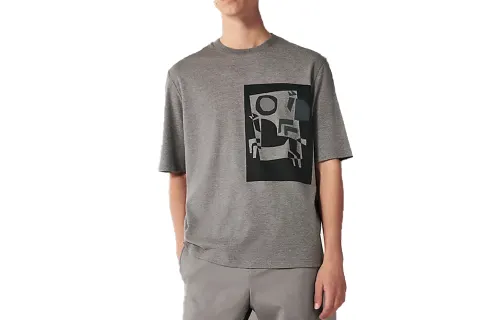 HERMES T Shirt Men's Steel Gray
