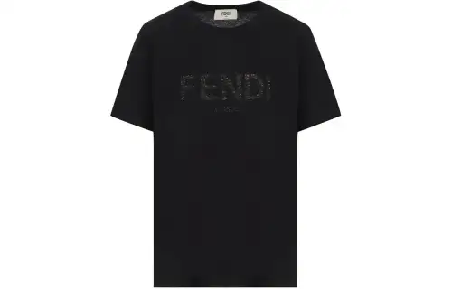 FENDI SS23 Regular T Shirt Men's Black