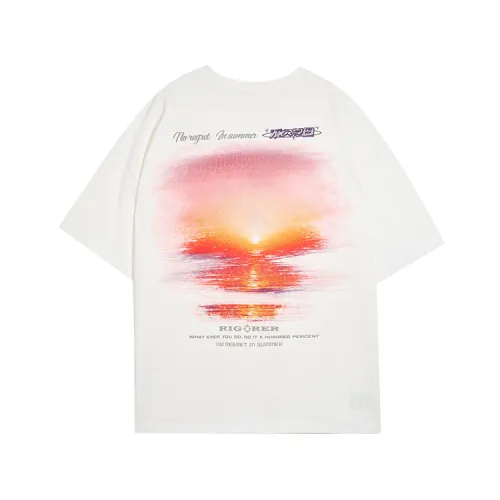RIGORER T Shirts Unisex Crew Neck Thin