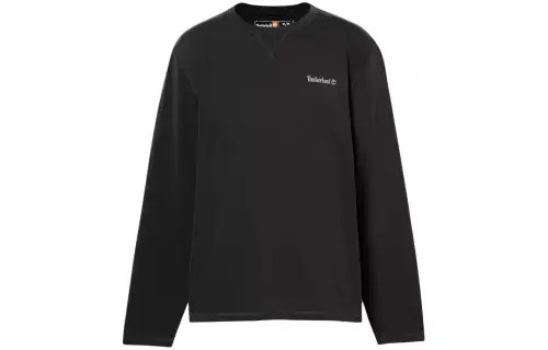 Timberland T Shirts Men's Black Crew Neck Moderate Straight Fit