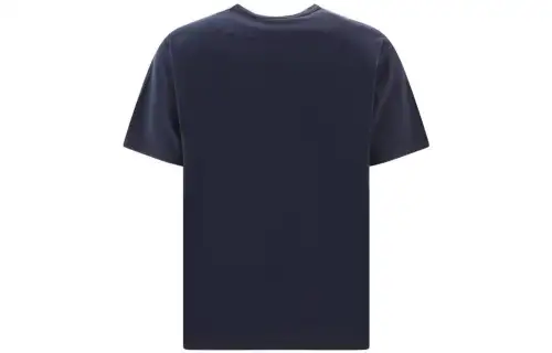 STONE ISLAND T Shirts Men's Dark Blue Crew Neck Moderate Straight Fit