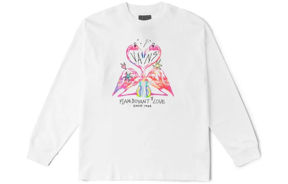 Vans T-Shirts Unisex White Crew Neck Moderate Straight Fit