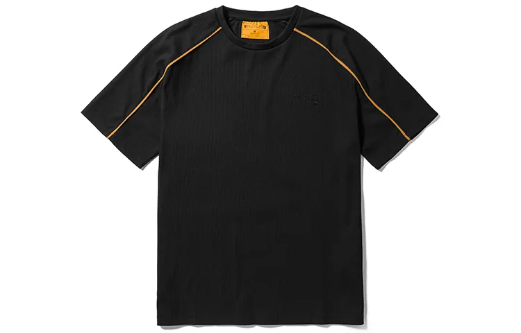 Timberland Future73 T-Shirts Men's Black Crew Neck Moderate Straight Fit